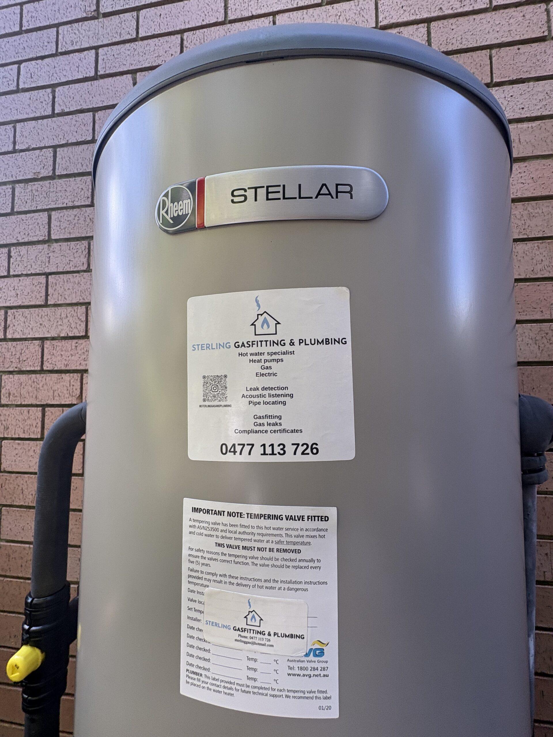 Sterling Gas, Hot Water & Leak Detection plumbing repair job, Sydney