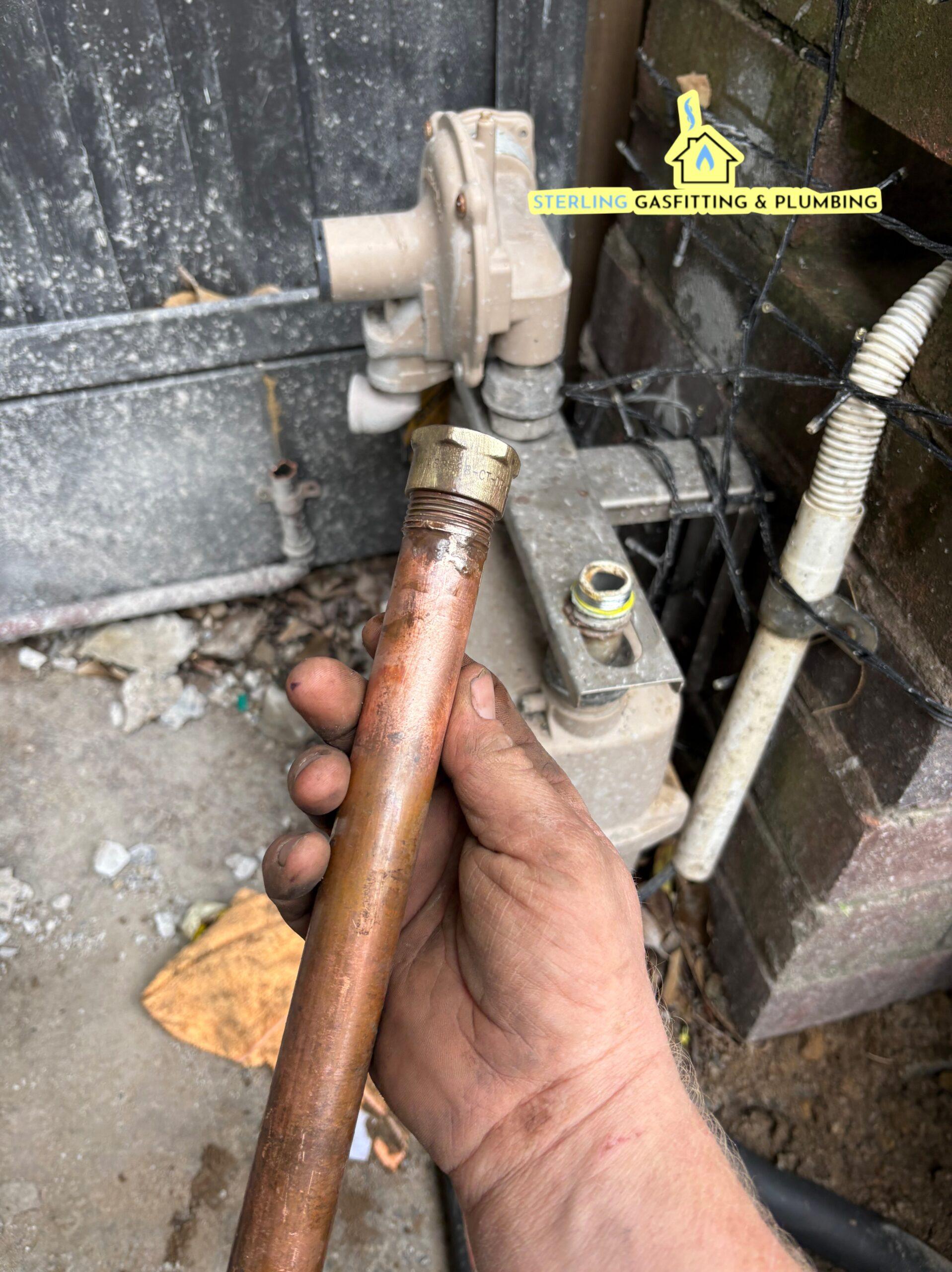 Gas pipework installed by Sterling Gas, Hot Water & Leak Detection, Sydney